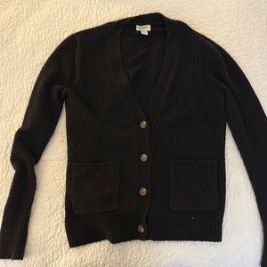 Jcrew soft yarn cardigan xxs black